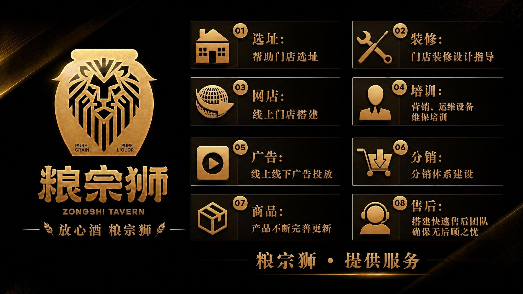 粮宗狮配套服务